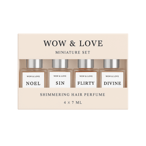 Miniature set_trn WOW & LOVE Набір мініатюр парфумів для волосся Miniatere set Shimmering Hair Perfume